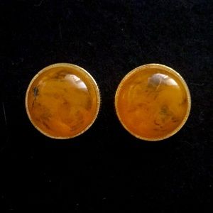 🛑SOLD🛑Cadoro” Amber Earrings